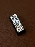 Handmade Wooden 2.25U Keycap with Mother of Pearl Floral Inlay – Left Shift / Enter