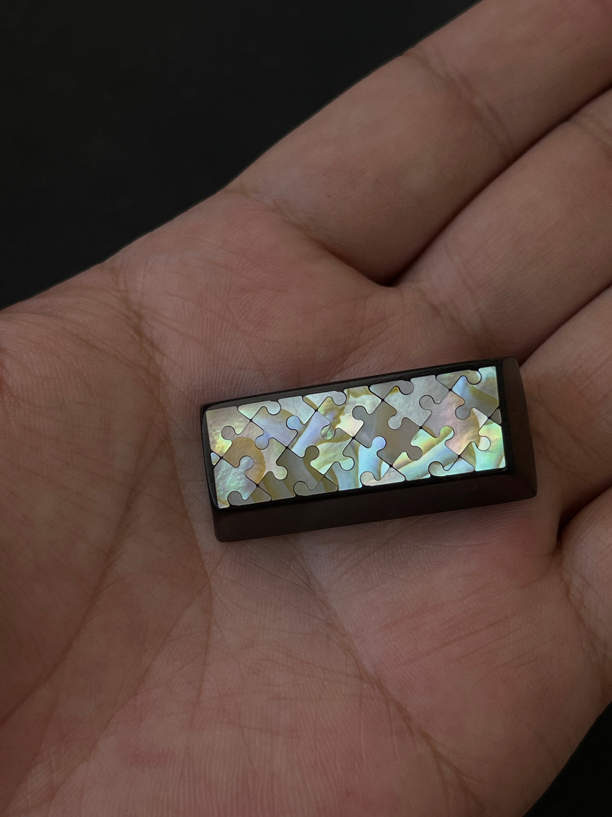 Handcrafted Wooden Keycap | Mother of Pearl Inlay | 2.25u Shift & Enter Key