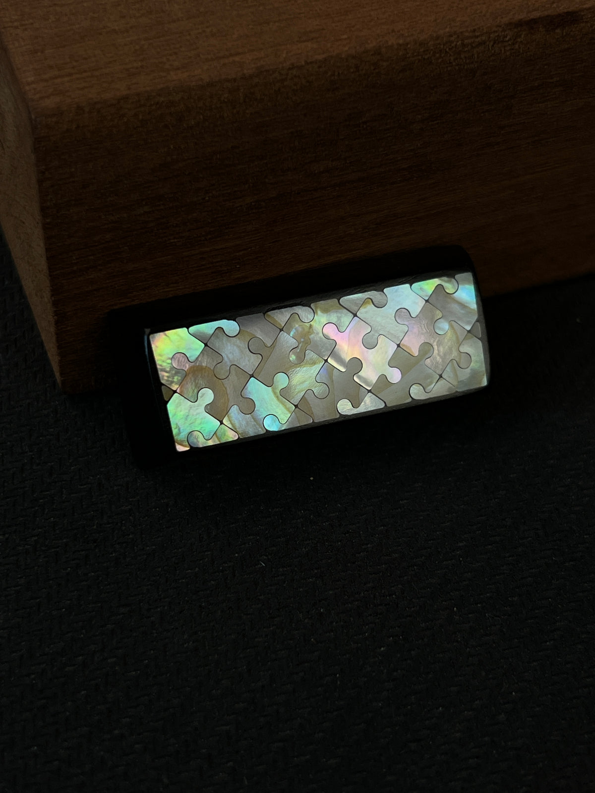 Handcrafted Wooden Keycap | Mother of Pearl Inlay | 2.25u Shift & Enter Key
