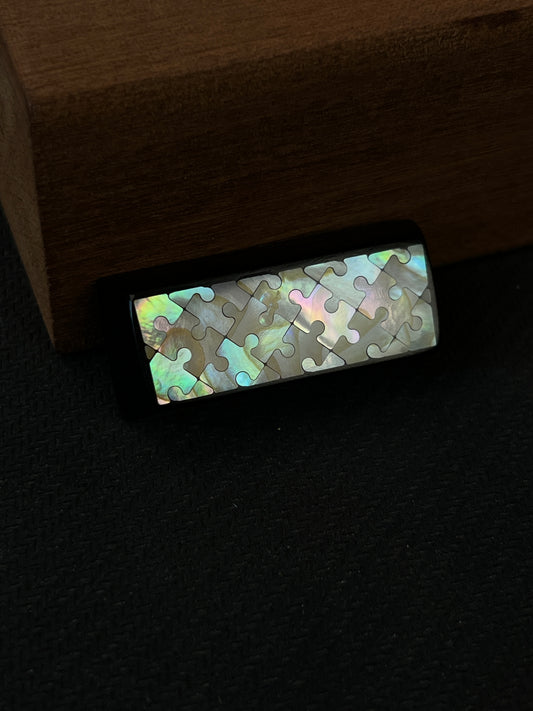 Handcrafted Wooden Keycap | Mother of Pearl Inlay | 2.25u Shift & Enter Key