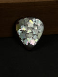 Handmade Wooden Guitar Pick with Mother of Pearl Star Inlay